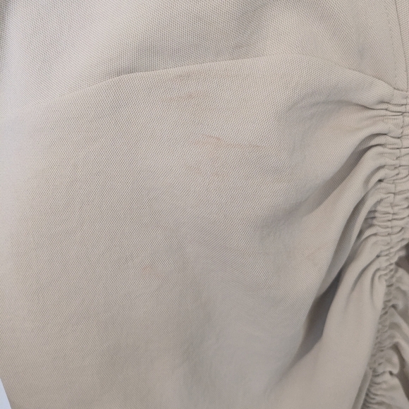 NWT $340 Sandro Paris Albi Ruffle-Trim Mini Dress in Cream Size FR 34 / XS - Picture 11 of 15